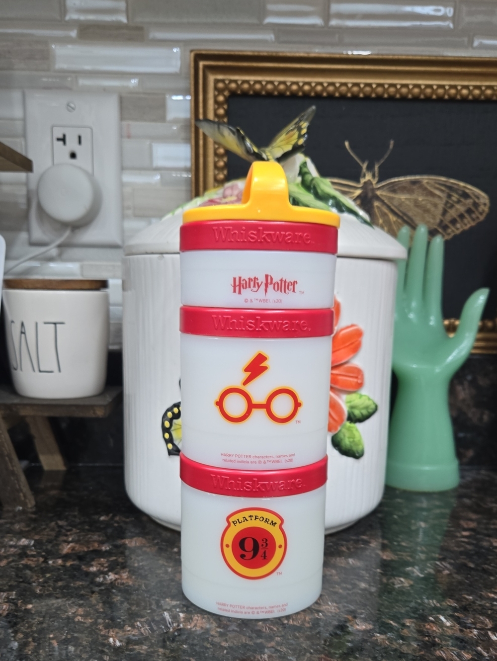 Whiskware Harry Potter Red and Yellow Stackable Snack Containers
